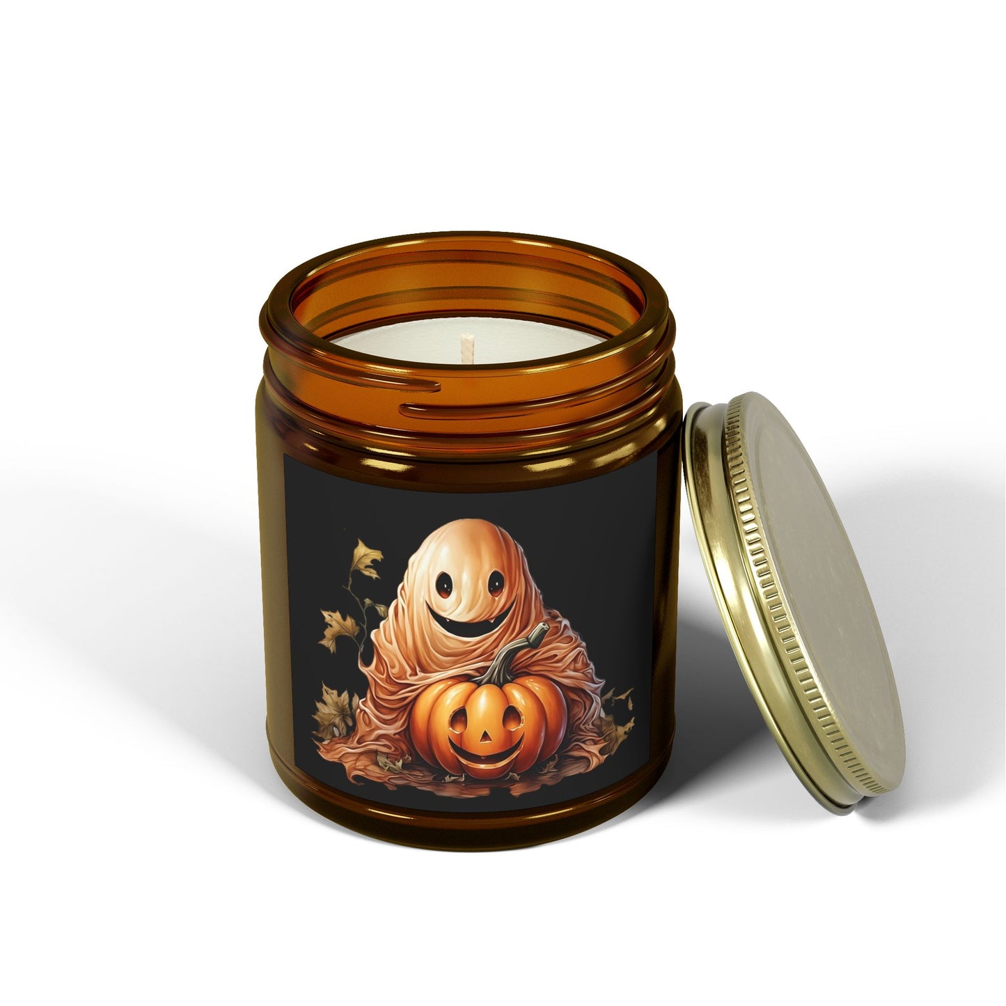 Halloween Scented Candles, Fall Decor, Cozy Home Fragrance, Pumpkin Spice Candle, Spooky Vibes, Autumn Gift
