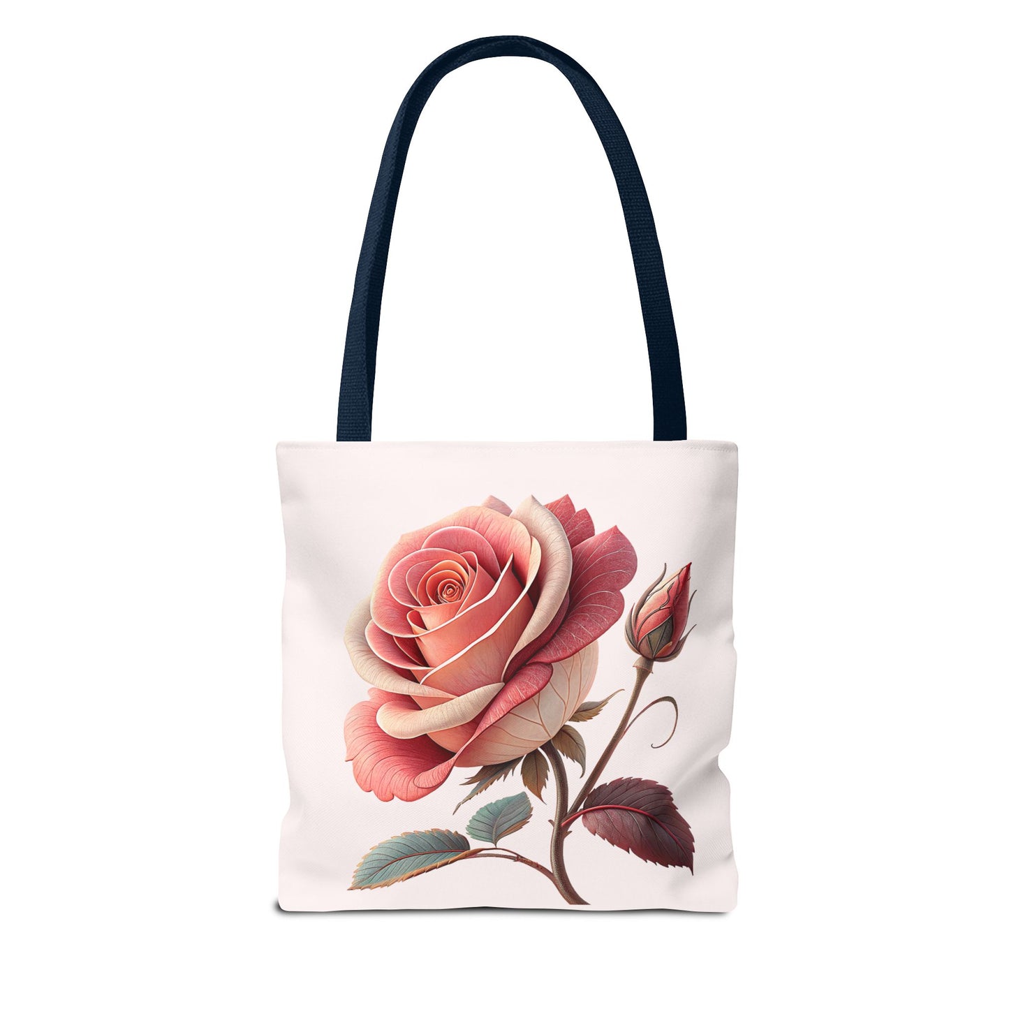 Romantic Floral Tote Bag, Rose Design, Chic Bag, Stylish Carryall, Perfect Gift for Her, Everyday Use, Eco-Friendly