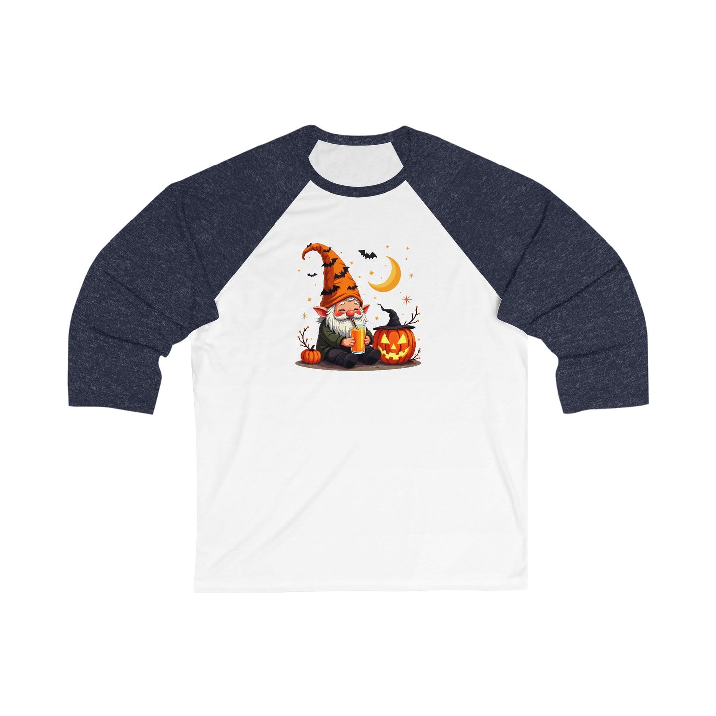 Unisex 3\4 Sleeve Baseball Tee - Halloween