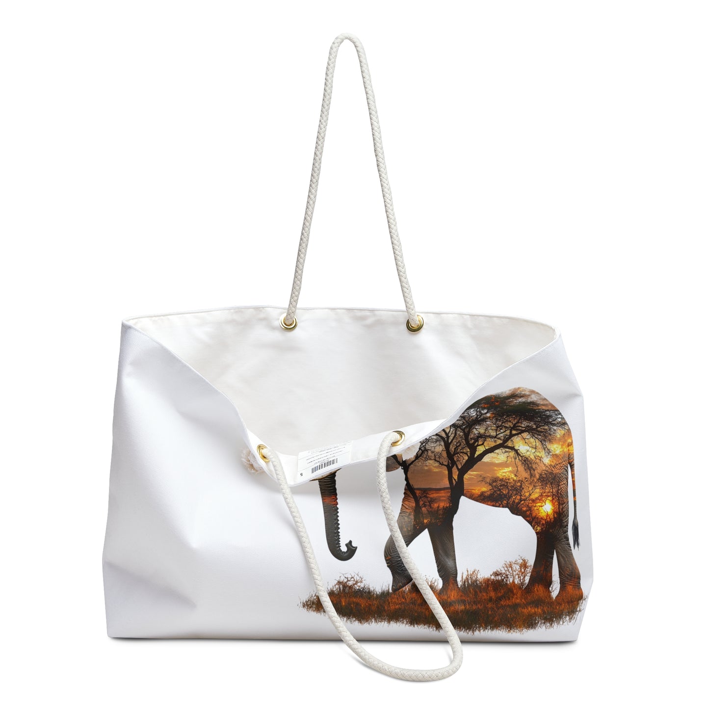Trendy Elephant Weekender Bag - Perfect for Travel, Beach, Gym, Gifts, Eco-Friendly Tote, Safari Adventure