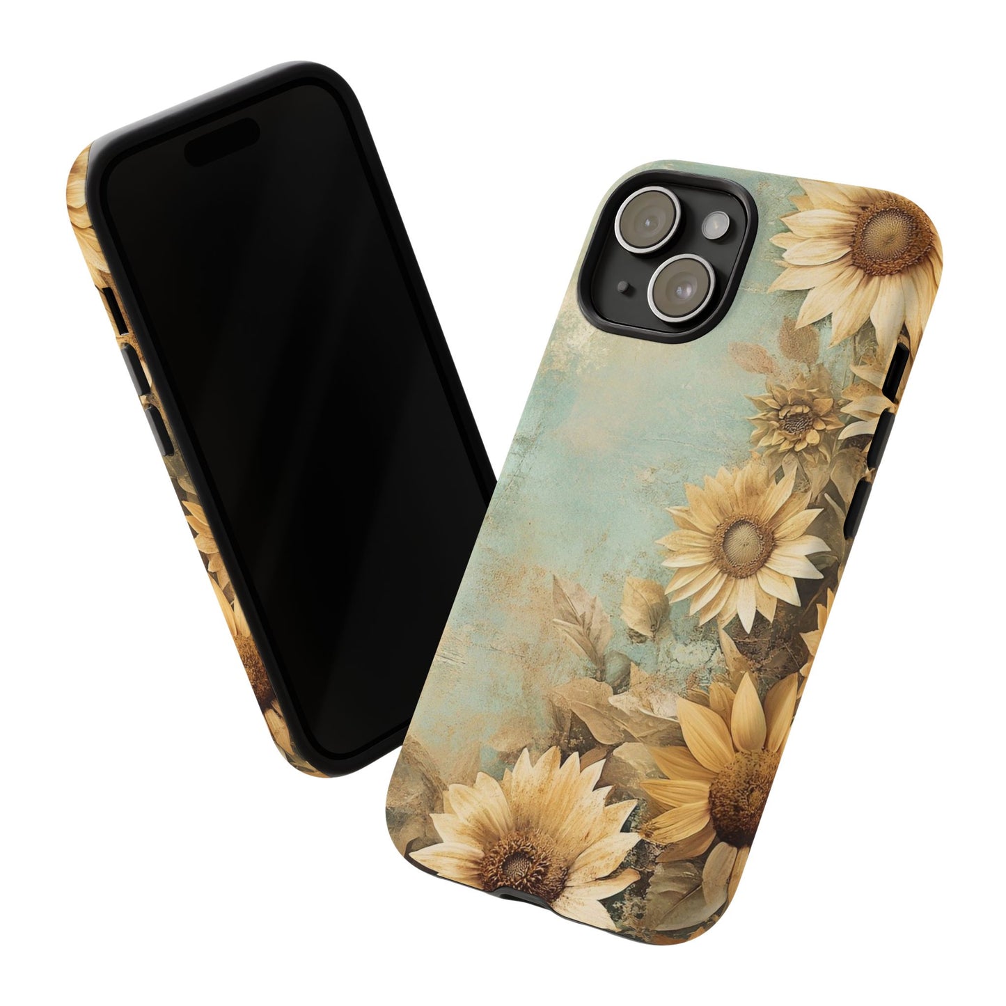 Sunflower Phone Case, Tough Shell Floral Cover, Nature Inspired Gift, Durable Protective Case, Perfect for Spring and Summer