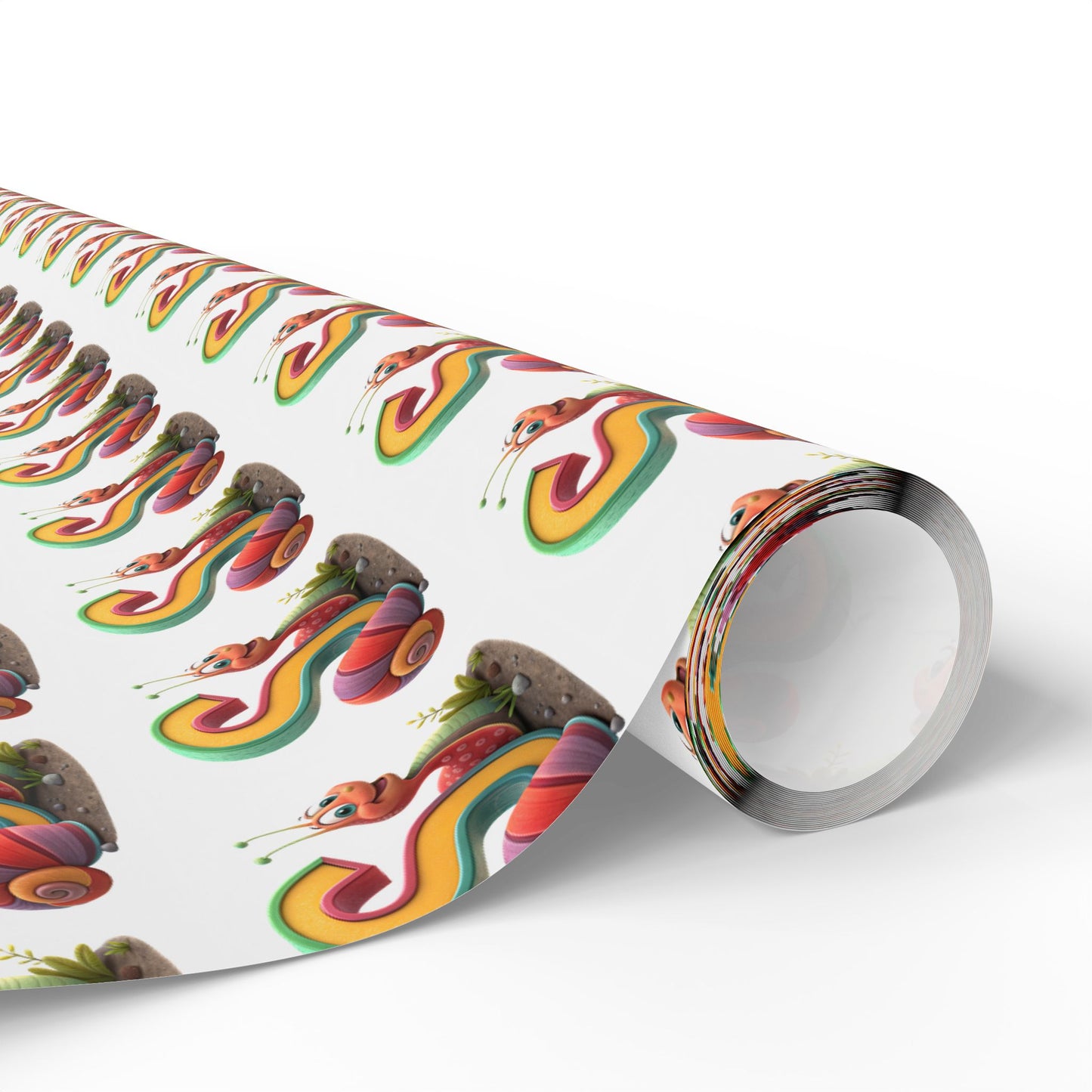Colorful Snail Wrapping Paper, Fun Holiday Gift Wrap, Creative Present Wrap, Cute Party Supply, Eco-Friendly Wrapping