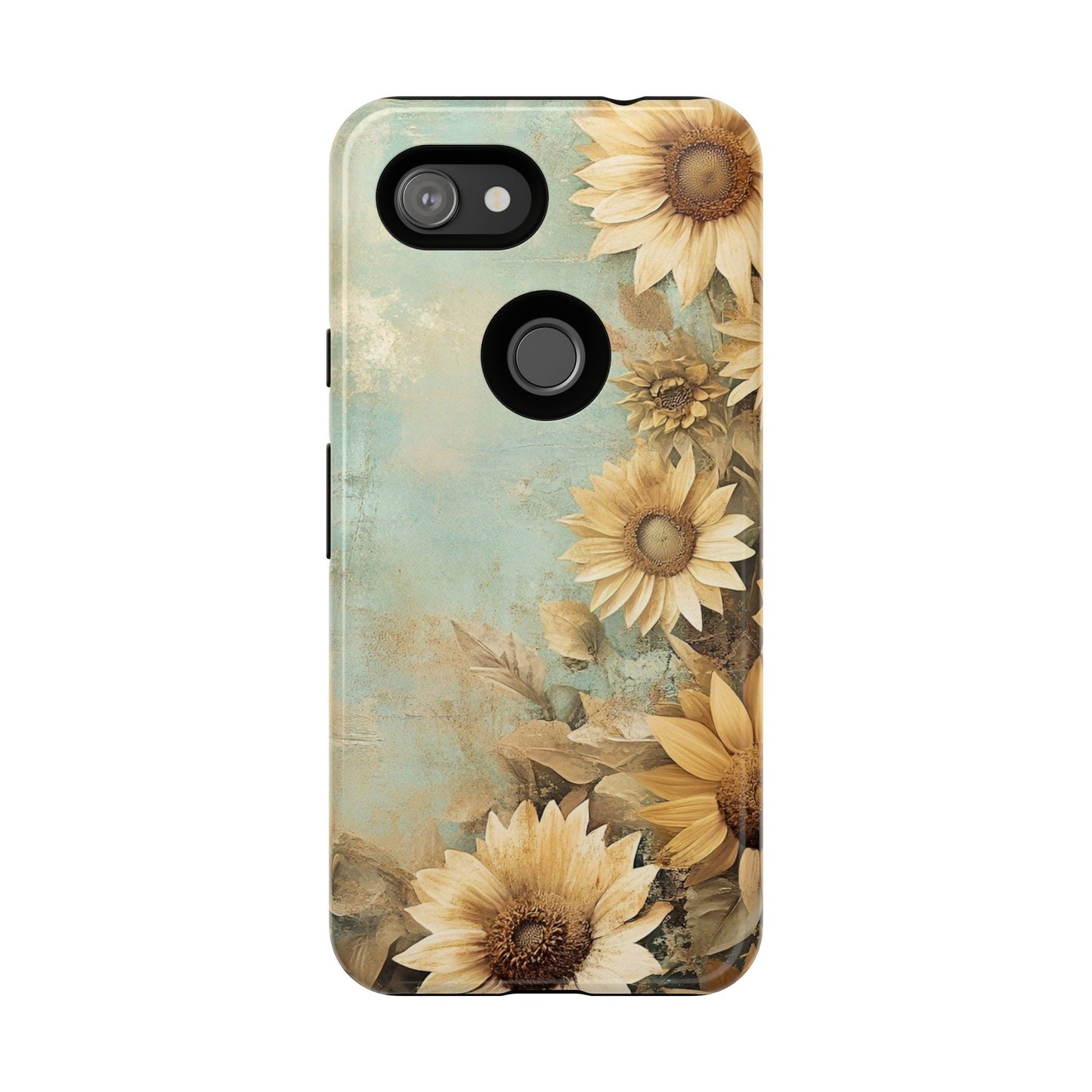 Sunflower Phone Case, Tough Shell Floral Cover, Nature Inspired Gift, Durable Protective Case, Perfect for Spring and Summer
