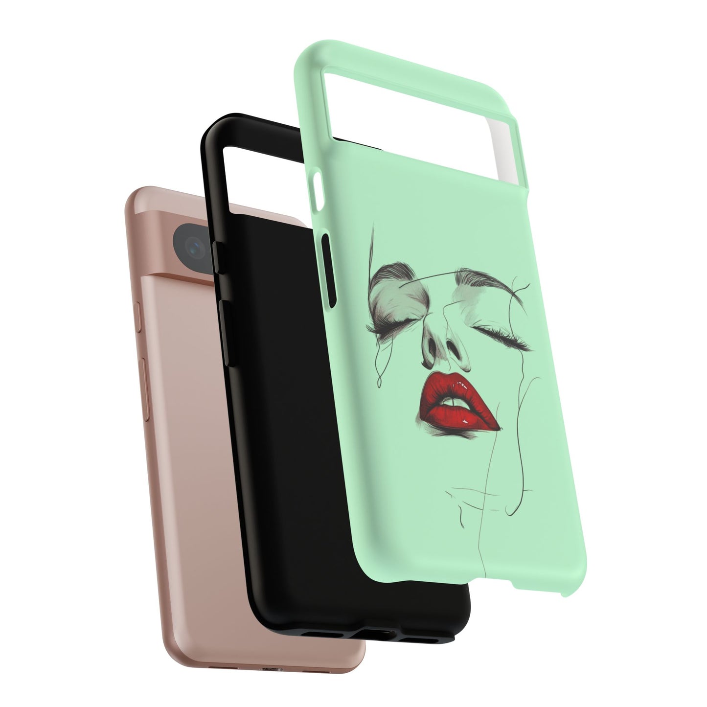 Stylish Phone Case, Artistic Phone Cover, Trendy Tech Accessory, Unique Cell Phone Protector, Gift for Her, Modern Aesthetic