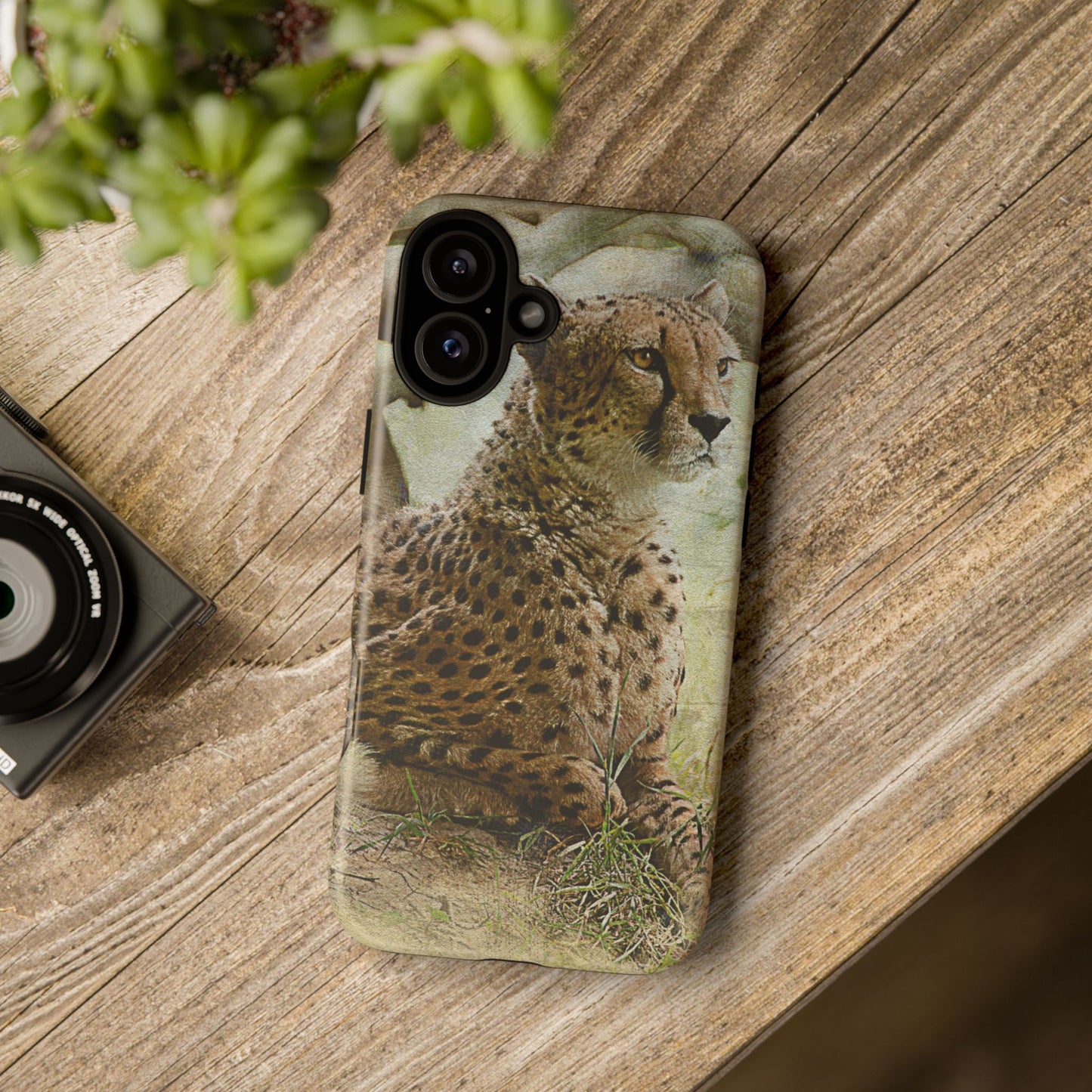 Cheetah Phone Case, Tough Cases, Animal Lover Gift, Wildlife Protection, Eco-Friendly Mobile Cover, Unique Phone Accessory