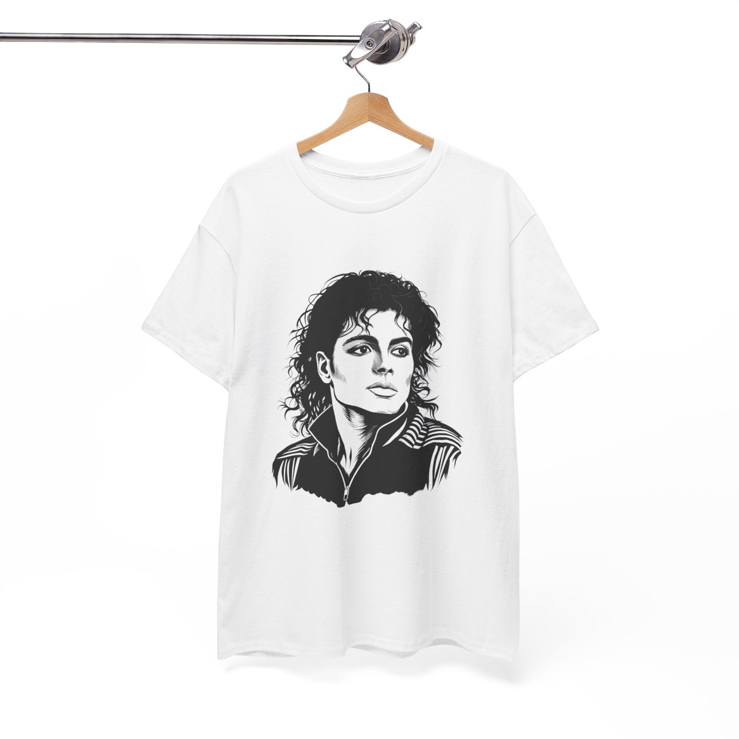 Michael Inspired Unisex Heavy Cotton Tee, Vintage Style Shirt, Retro Graphic Tee, Music Lover Gift, Unisex Casual Wear