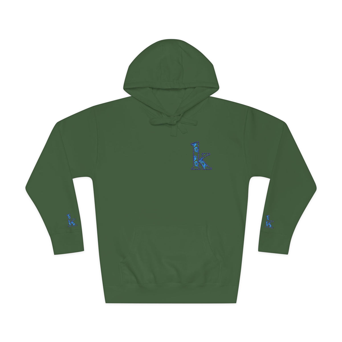 Cozy Floral Monogram Fleece Hoodie for Unisex - Perfect Gift for Birthdays, Valentine’s Day, Casual Wear, Adventure