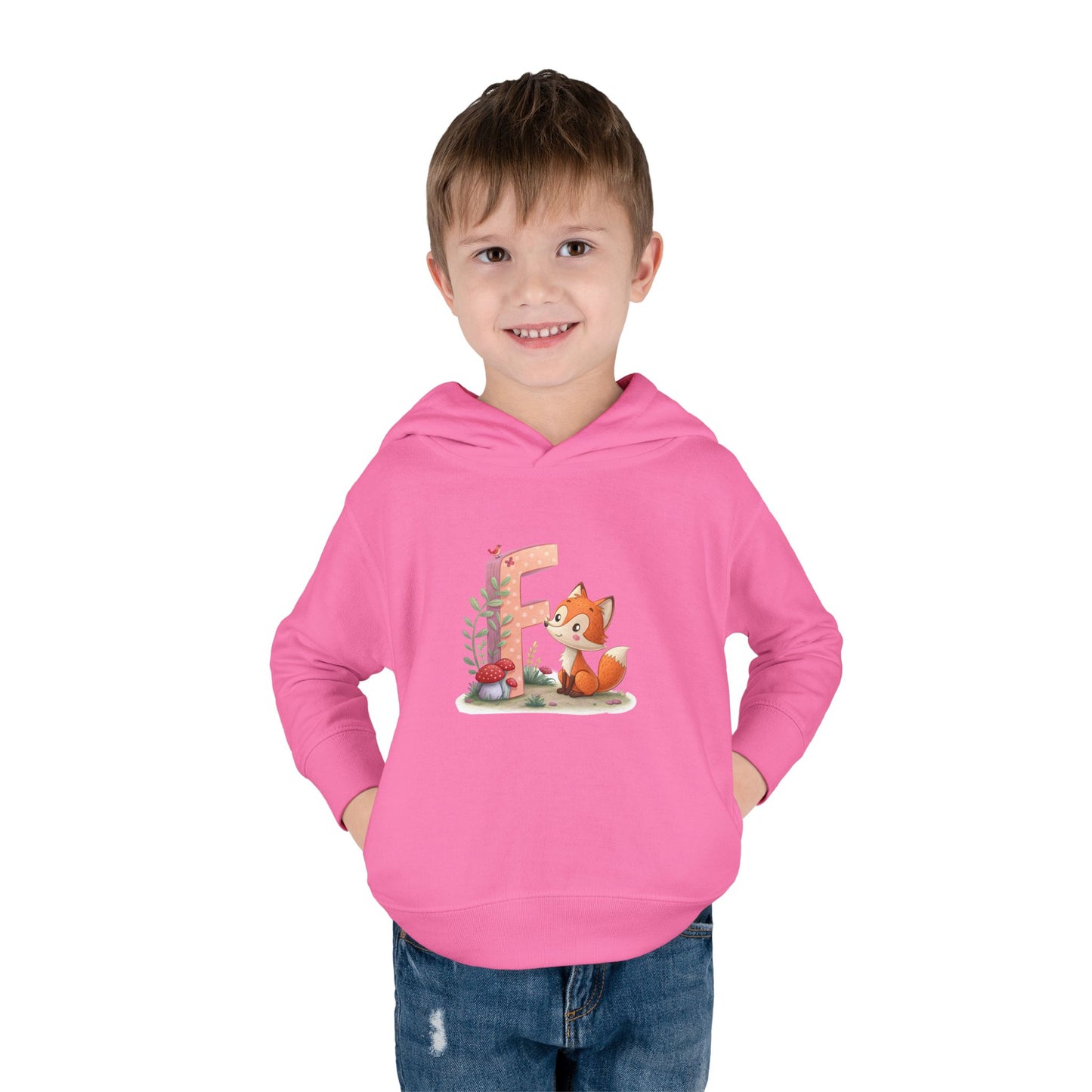 Cute Toddler Fox Hoodie, Fleece Pullover for Kids, Perfect Gift for Birthdays, Baby Showers, or Everyday Wear