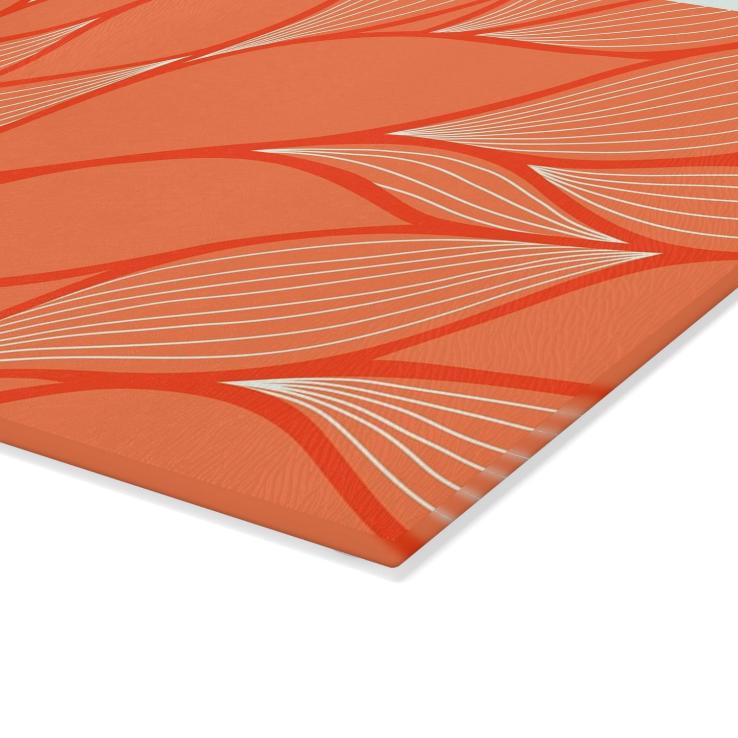 Elegant Floral Design Glass Cutting Board - Perfect for Weddings, Housewarming, or Any Culinary Enthusiast