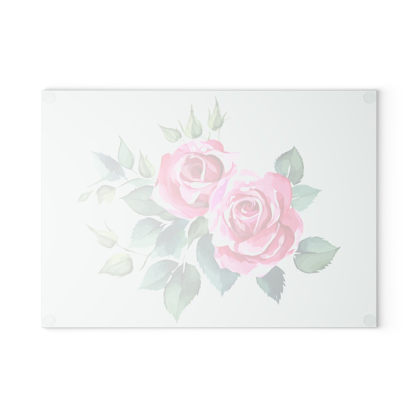 Elegant Floral Glass Cutting Board, Perfect for Kitchen Decor, Housewarming Gift, Wedding Gift, Floral Art, Cooking Accessory