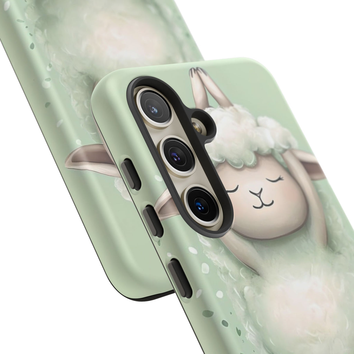 Cute Yoga Sheep Phone Case — Pastel Lamb Ballerina Protective Cover