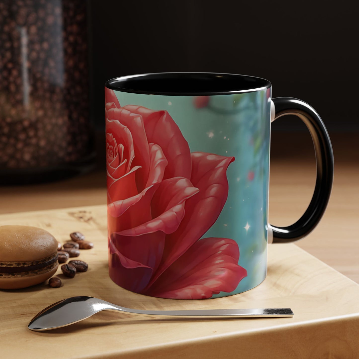 Elegant Rose Coffee Mug for Floral Lovers, Perfect Gift for Mother’s Day, Birthday, Home Decor, Garden Enthusiasts, Art Collectors
