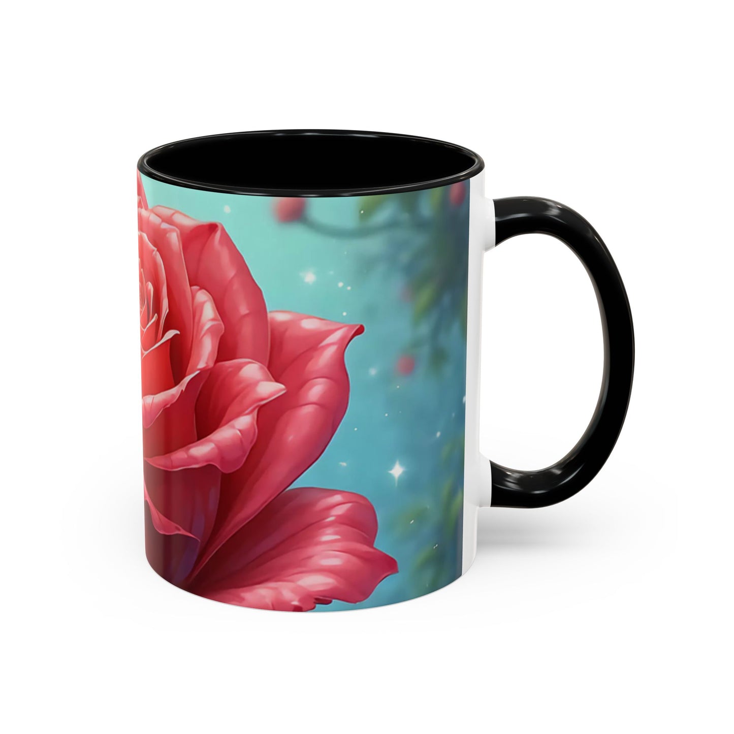 Elegant Rose Coffee Mug for Floral Lovers, Perfect Gift for Mother’s Day, Birthday, Home Decor, Garden Enthusiasts, Art Collectors