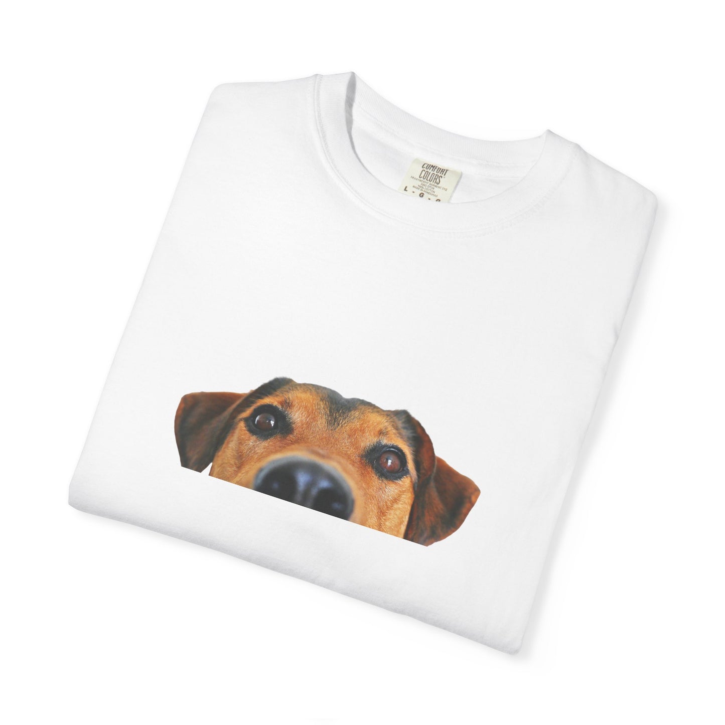 Cute Dog Face Unisex Garment-Dyed T-shirt, Pet Lover Tee, Animal Community Shirt, Birthday Gift, Casual Wear, Dog Lover's Merch
