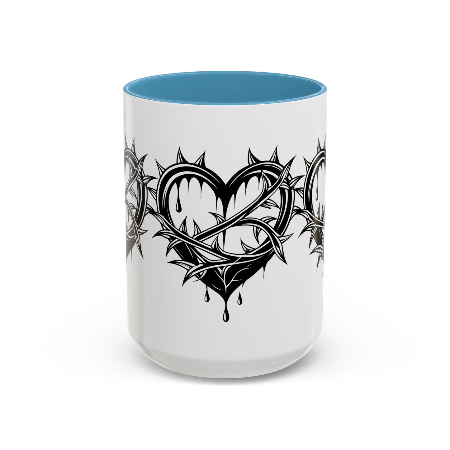 Gothic Heart Mug, Unique Art Coffee Cup for Gifting, Gothic Home Decor, Perfect for Friends, Gothic Style Drinkware