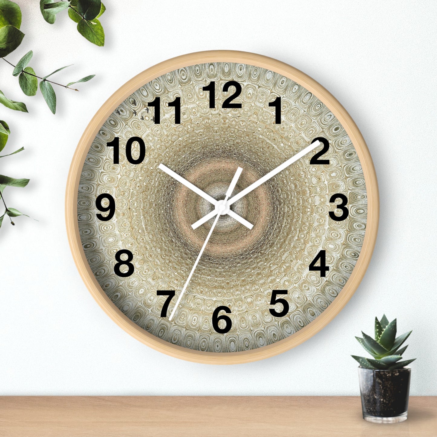 Elegant Textured Wall Clock, Modern Home Decor, Unique Gift for Housewarming, Minimalist Style, Timeless Design, Wall Art