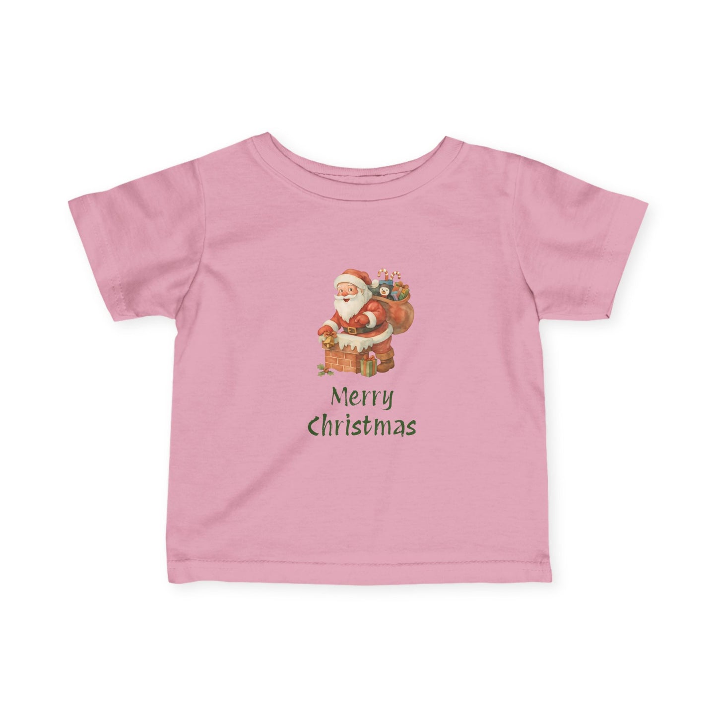 Merry Christmas Infant Tee, Holiday Baby Shirt, Cute Christmas Gift, Toddler Christmas Tee, Santa Infant T-Shirt