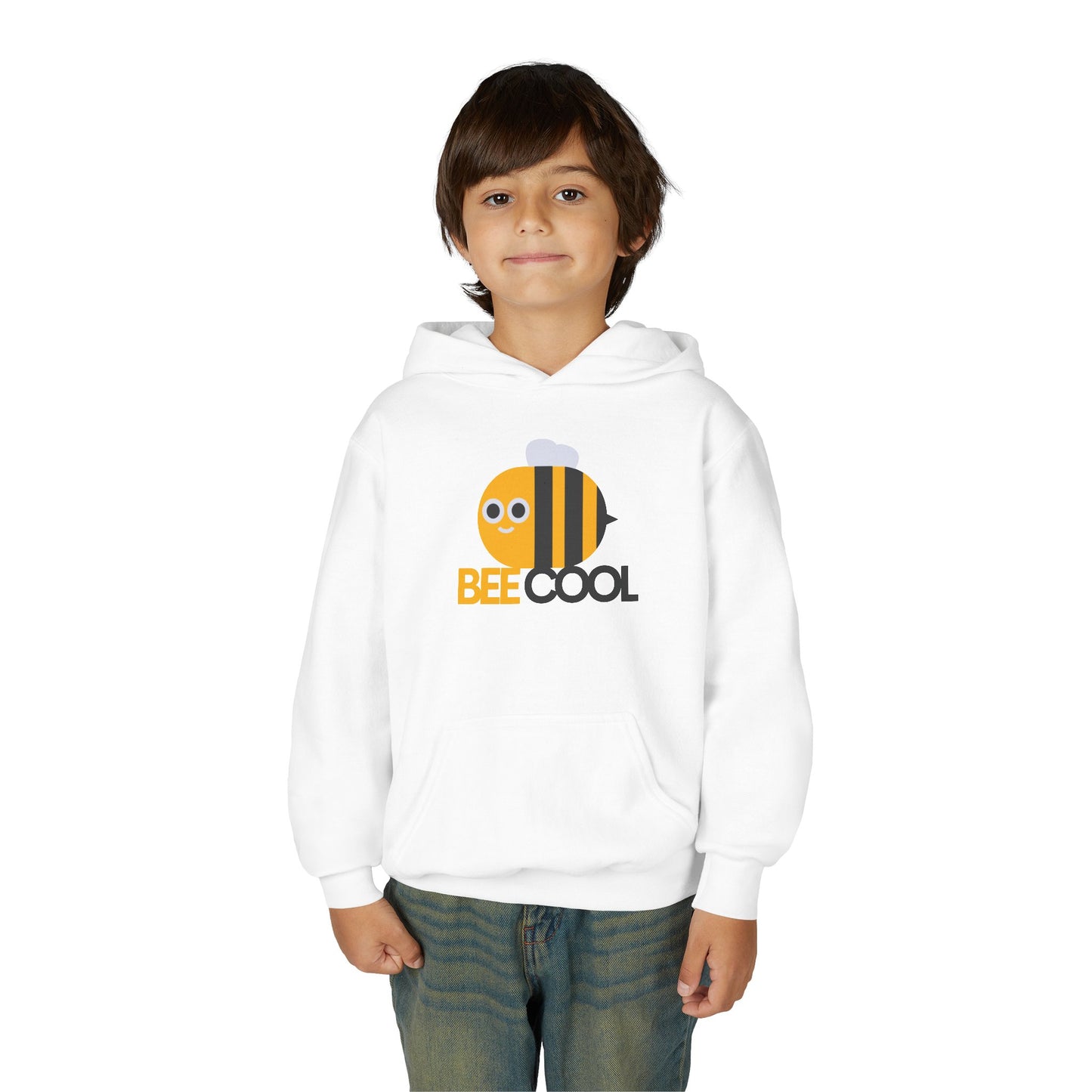 Youth Heavy Blend Hooded Sweatshirt - Bee Cool
