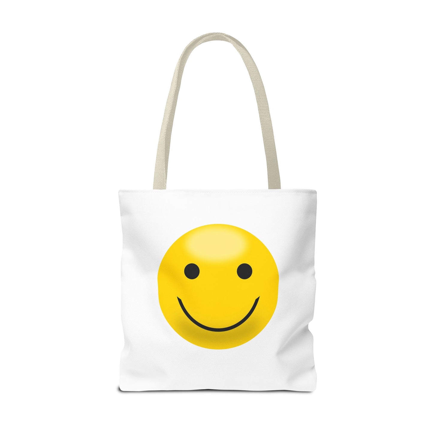 Smiley Face Tote Bag, Eco-Friendly Shopping Bag, Fun Beach Bag, Gift for Teens, Happy Tote for Everyday Use
