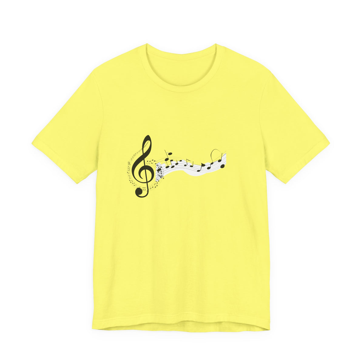 Musical Notes Short Sleeve Tee for Music Lovers