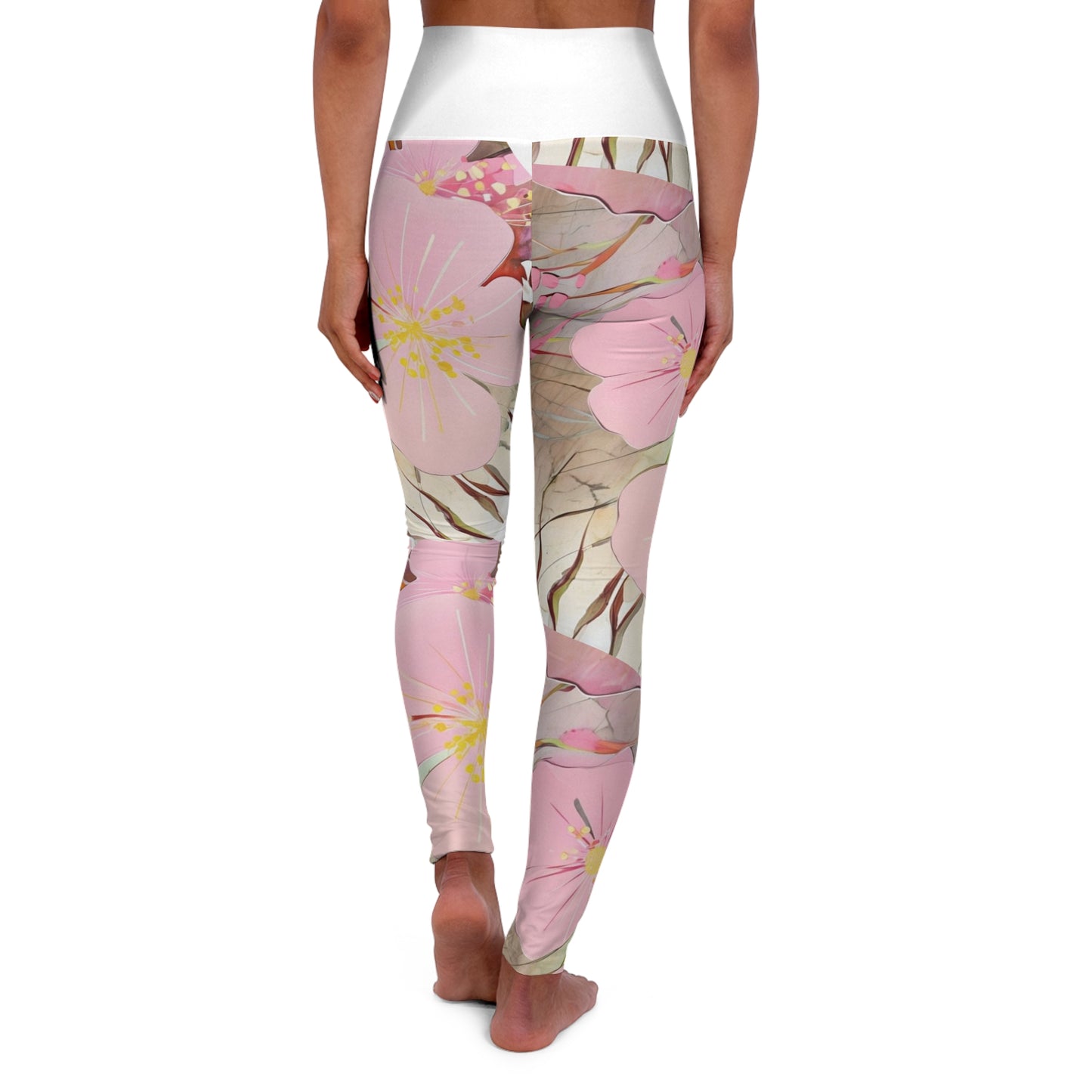 Floral High Waisted Yoga Leggings Chic Activewear for Fitness Lovers