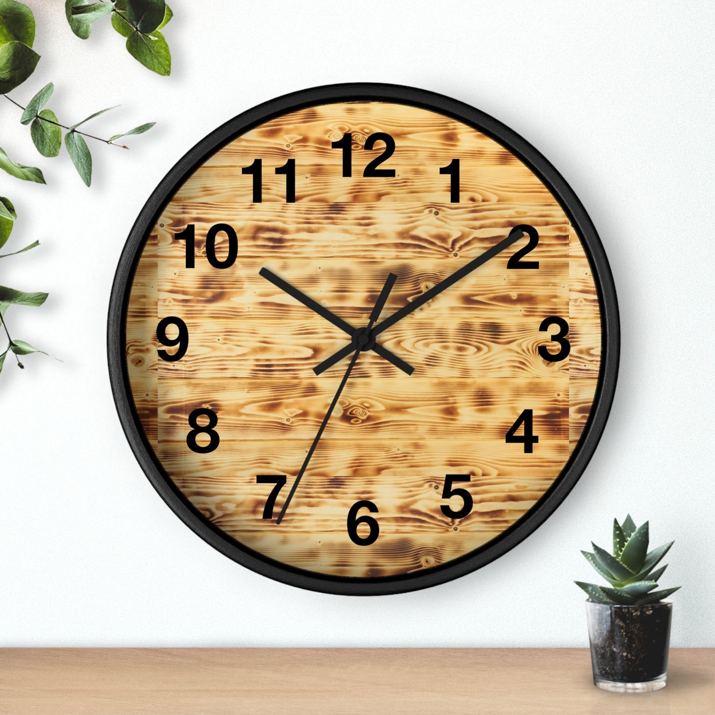 Rustic Wood Wall Clock | Natural Decor, Home Office Gift, Farmhouse Style, Timepiece, Unique Wall Art
