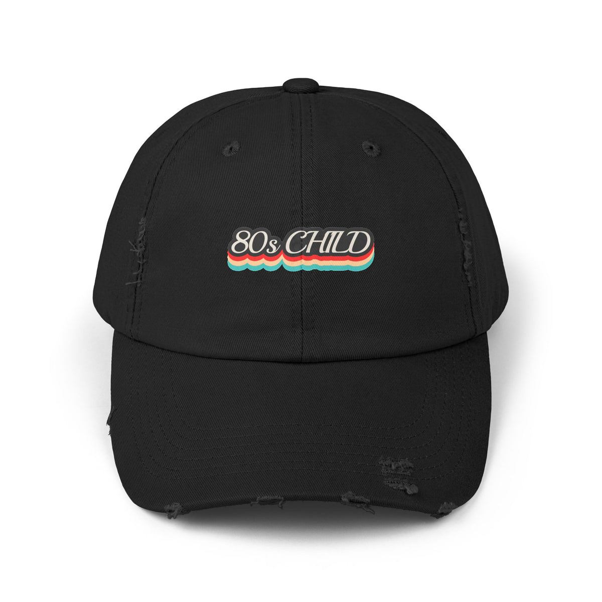 Unisex Distressed Cap- 80s child