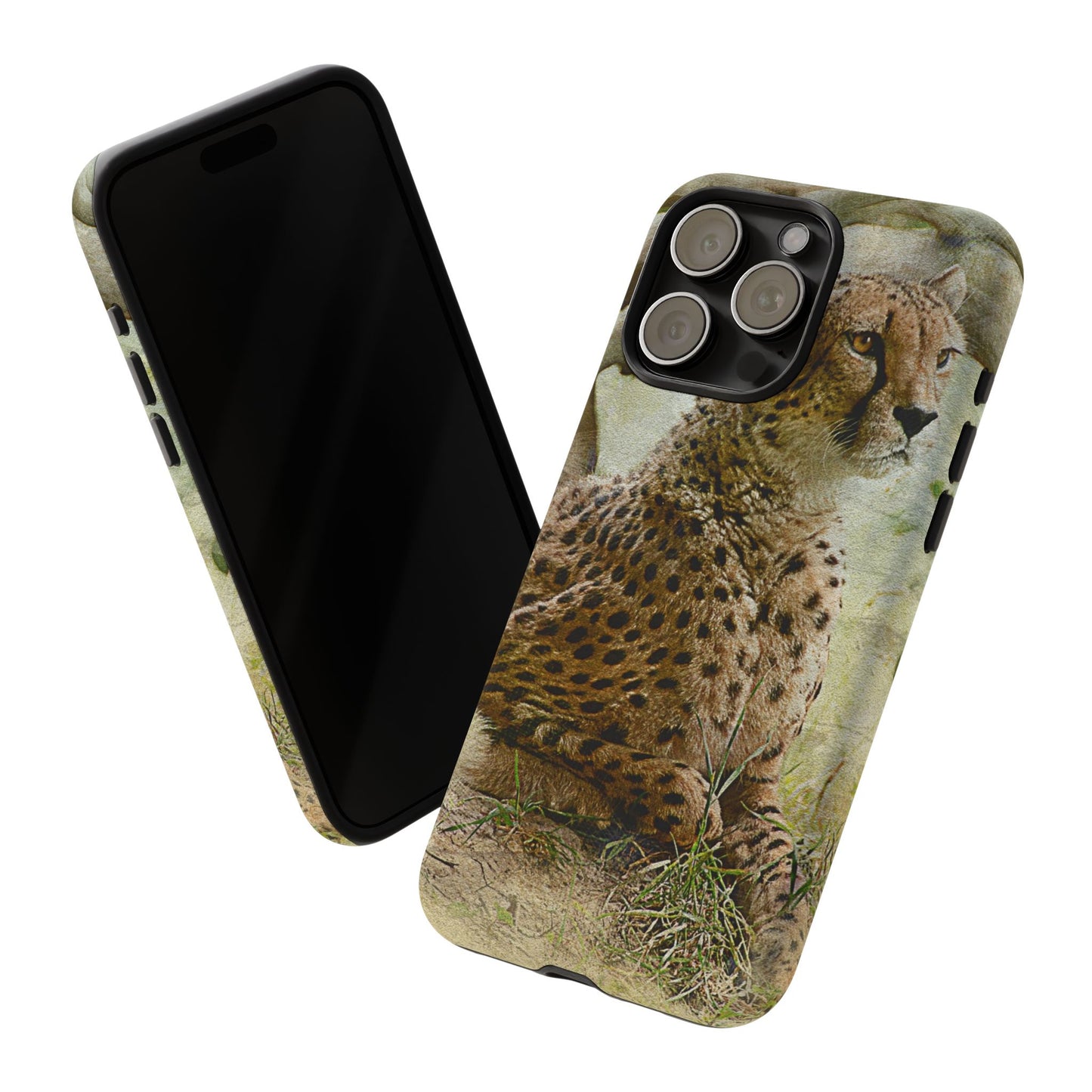 Cheetah Phone Case, Tough Cases, Animal Lover Gift, Wildlife Protection, Eco-Friendly Mobile Cover, Unique Phone Accessory