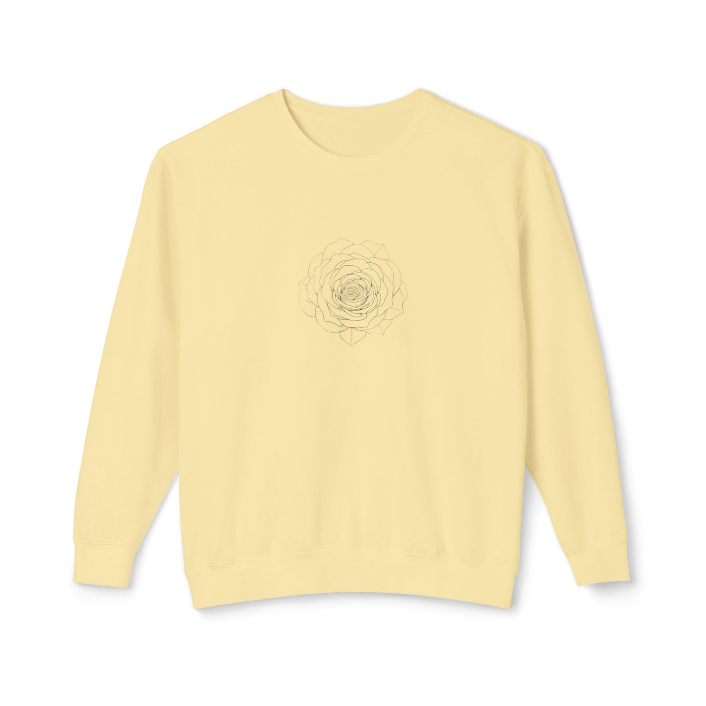 Minimalist Floral Crewneck Sweatshirt, Cozy Unisex Pullover, Casual Spring Apparel, Perfect Gift for Her, Everyday Comfort