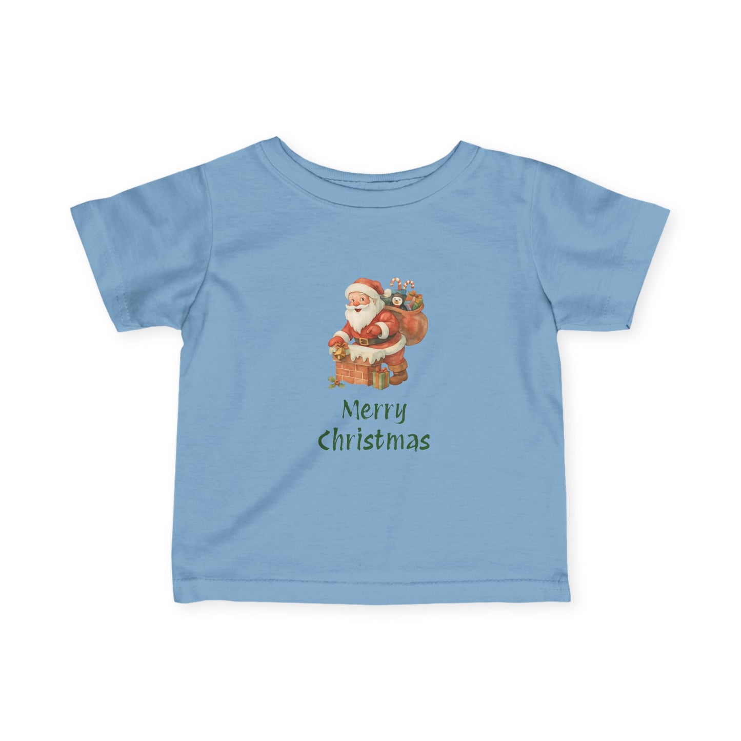 Merry Christmas Infant Tee, Holiday Baby Shirt, Cute Christmas Gift, Toddler Christmas Tee, Santa Infant T-Shirt