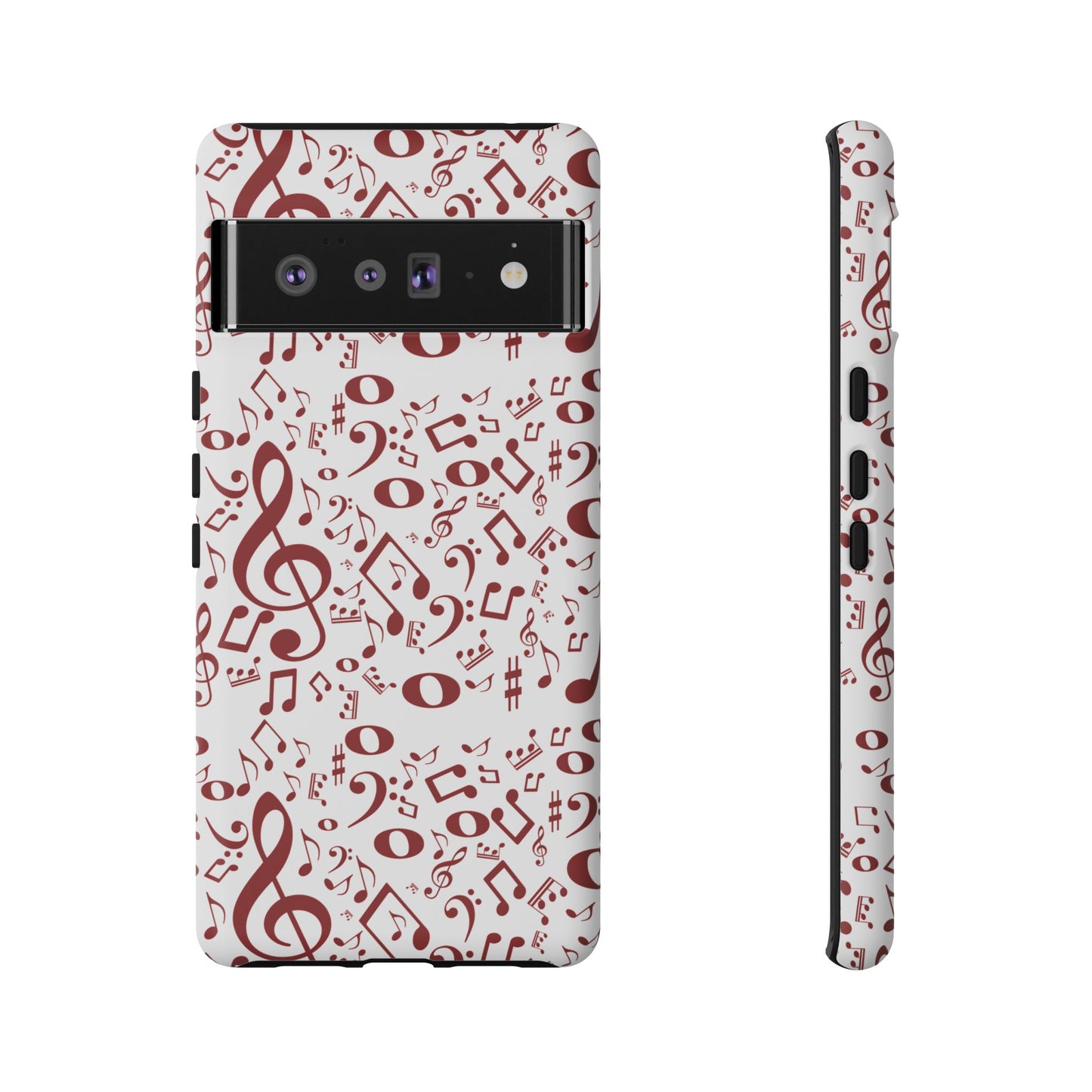 Musical Note Phone Case, Tough iPhone Cover, Gift for Musicians, Customizable, Music Lover's Accessory, Durable Phone Protection