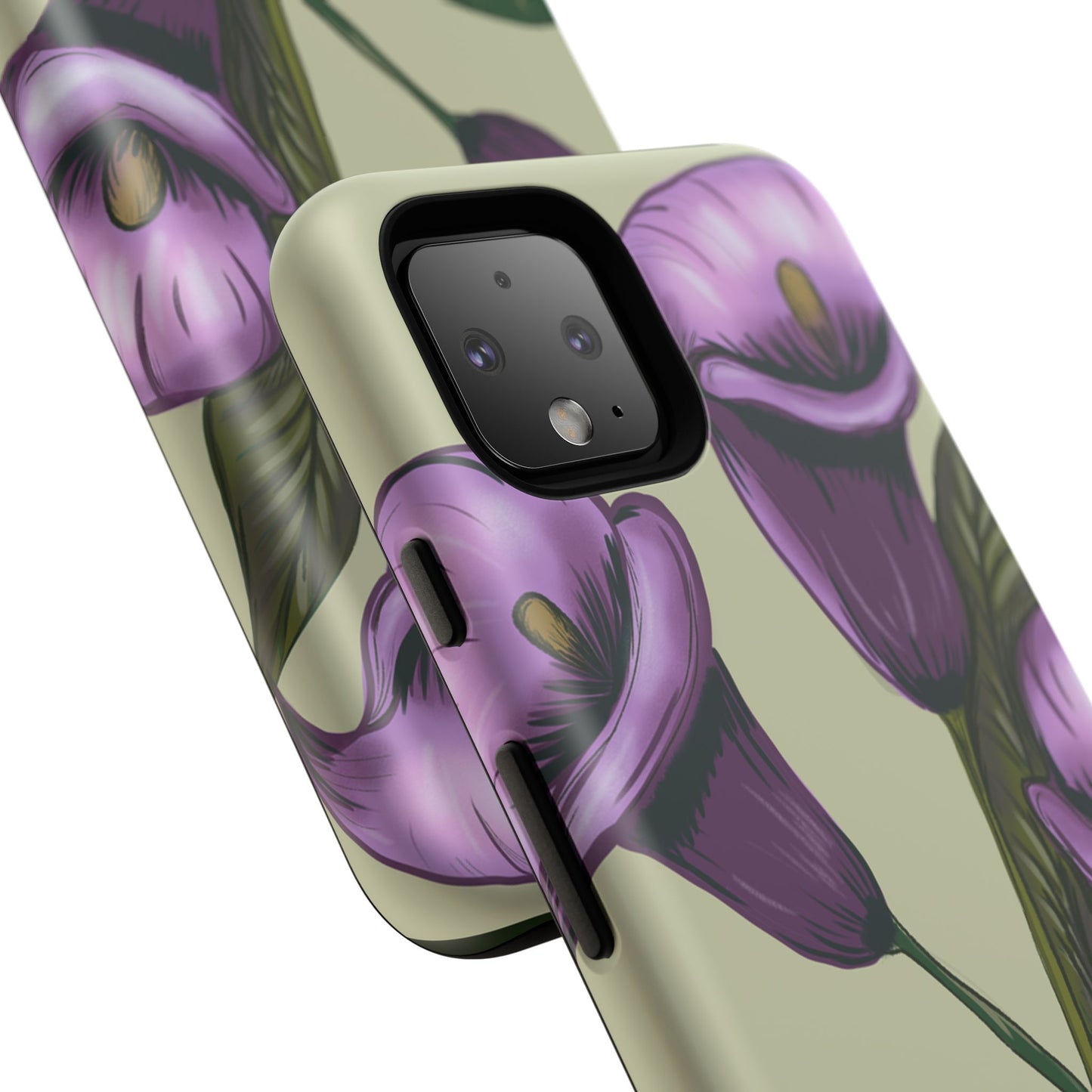 Floral Phone Case - Tough Cases, Purple Flower Design, Cell Phone Accessories, Gift for Her, Nature Lover Essentials