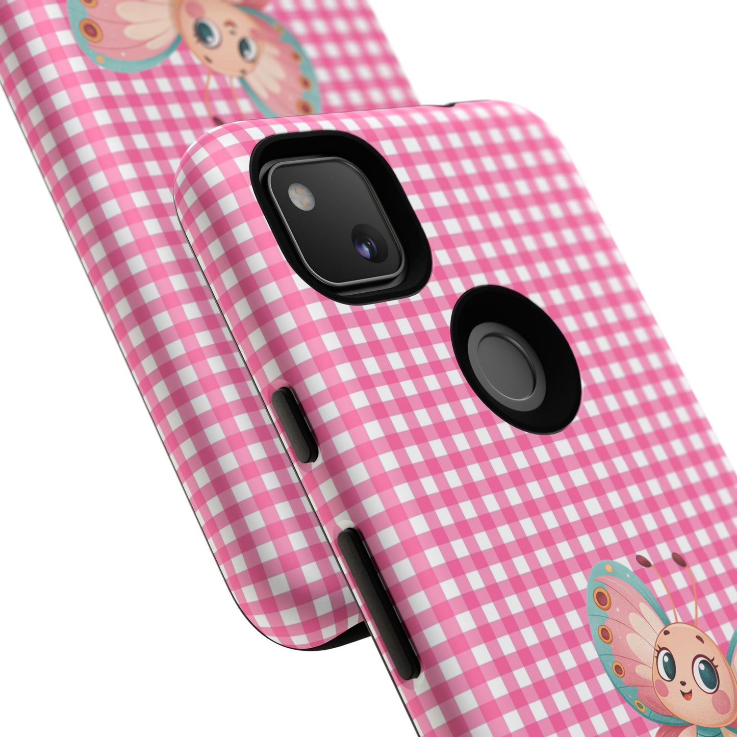 Cute Butterfly Phone Case, Tough Cases, Floral Phone Accessory, Gift for Her, Spring Fashion, Kids' Birthday Present, Pastel Aesthetic