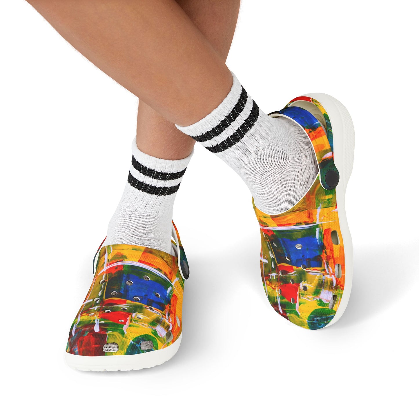 Colorful Kid's EVA Foam Clogs, Comfy Summer Footwear, Fun Accessories for Kids, Great for Playdates, Holidays & Vacations