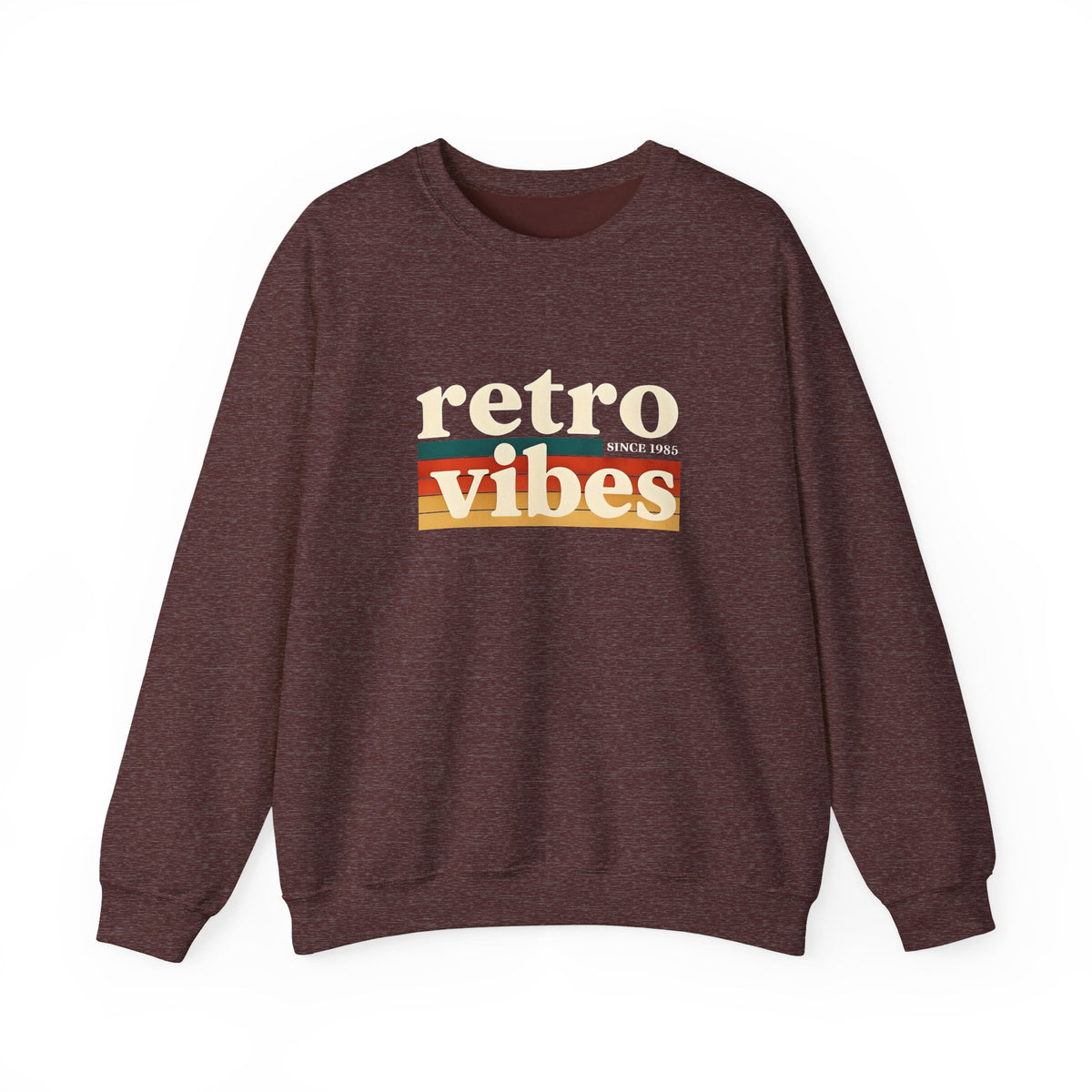 Retro Vibes Crewneck Sweatshirt, Unisex Vintage Style, Cozy Fall Fashion, Gift for Music Lovers, Chill Weekend Wear