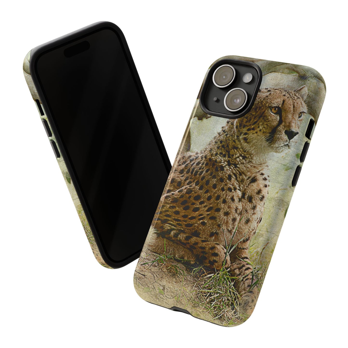 Cheetah Phone Case, Tough Cases, Animal Lover Gift, Wildlife Protection, Eco-Friendly Mobile Cover, Unique Phone Accessory
