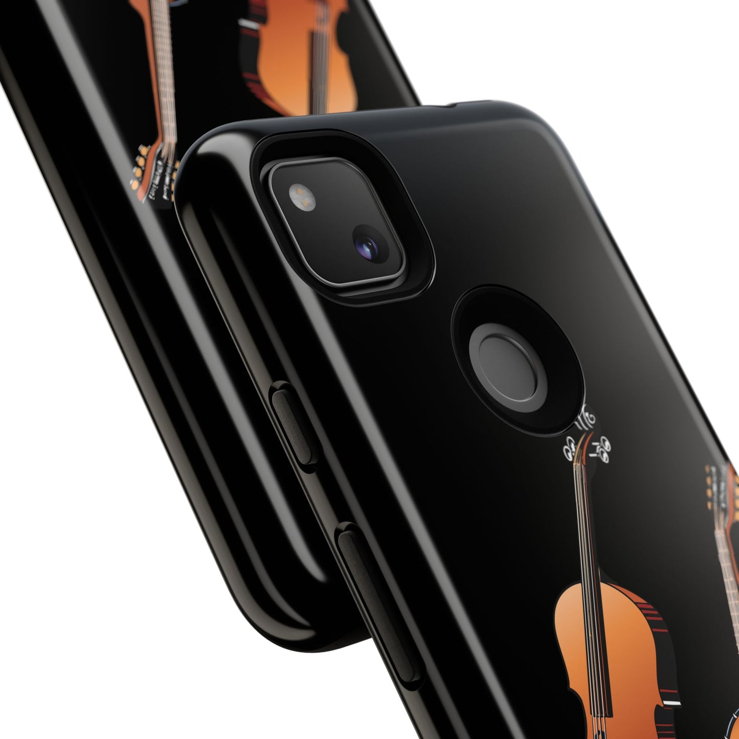 Musical Instrument Phone Case - Violin & Banjo Design, Music Lover Gift, Unique Phone Cover, Holiday Gift, Durable Tough Cases