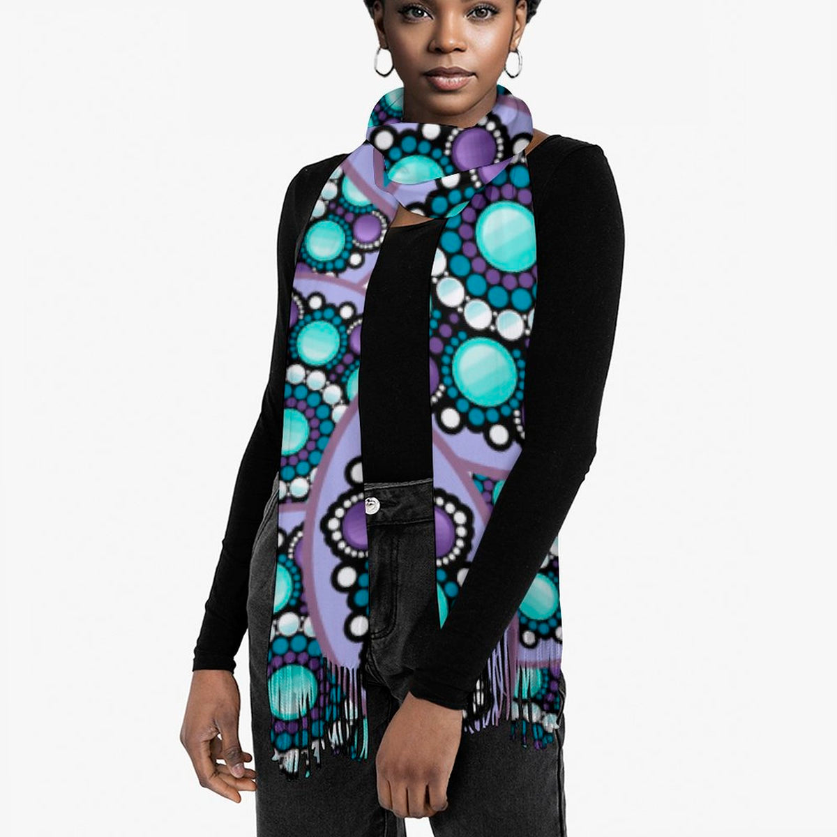 Cashmere-like Tassel Scarf