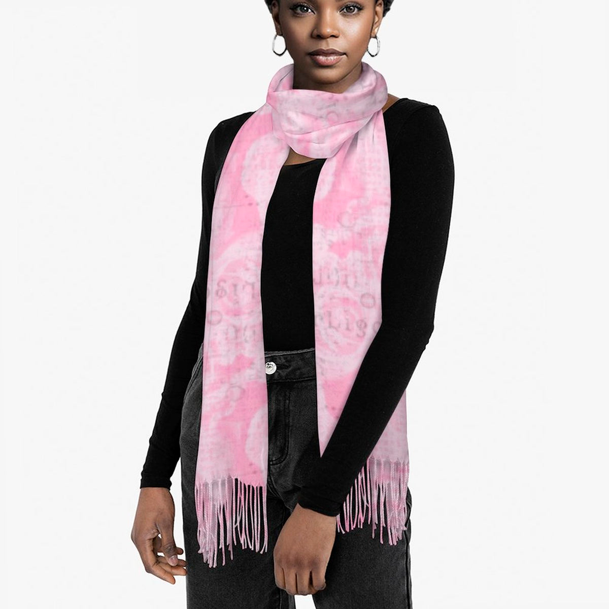 Cashmere-like Tassel Scarf