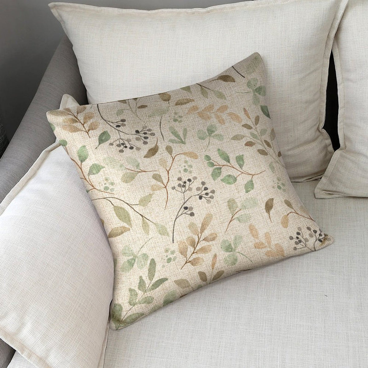 Throw pillowcases (Pillow Excluded) - leaves and vines