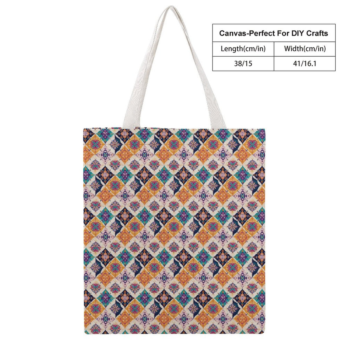 Martin Canvas Tote Handbag with Dual-sided Printing