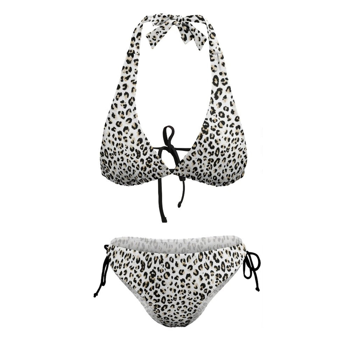Plus Size Women‘s Halter Bikini Set