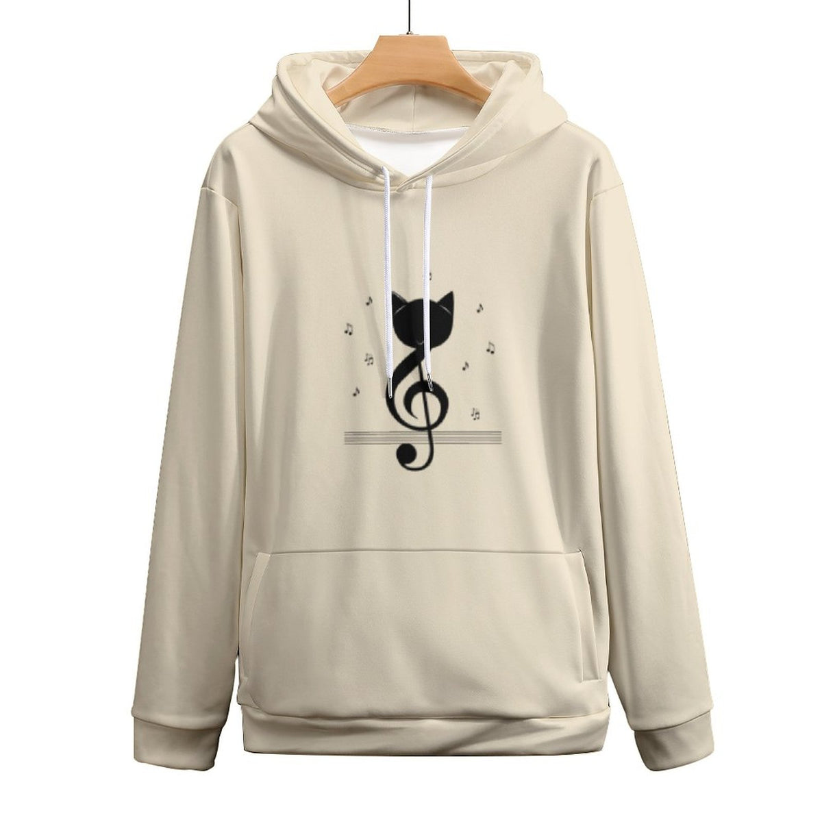 Hoodie with Double-layer hood Cat