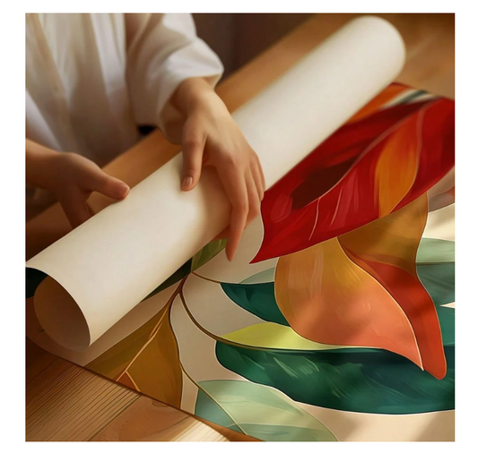 3Pcs Abstract Tropical Leaves Canvas Wall Art