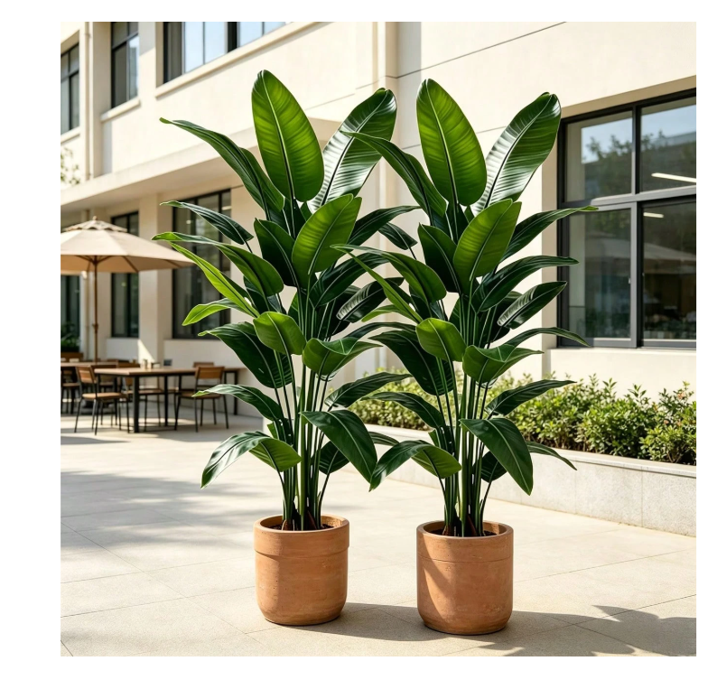 Large Artificial Banana Tree Greenery, Suitable For Indoor Living Room Floor Decoration