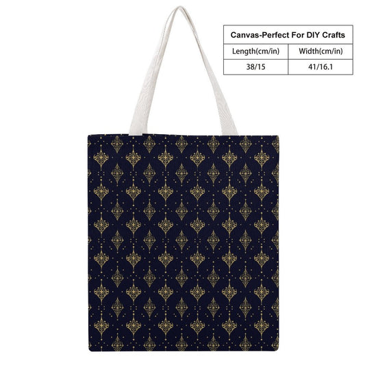 Martin Canvas Tote Handbag with Dual-sided Printing
