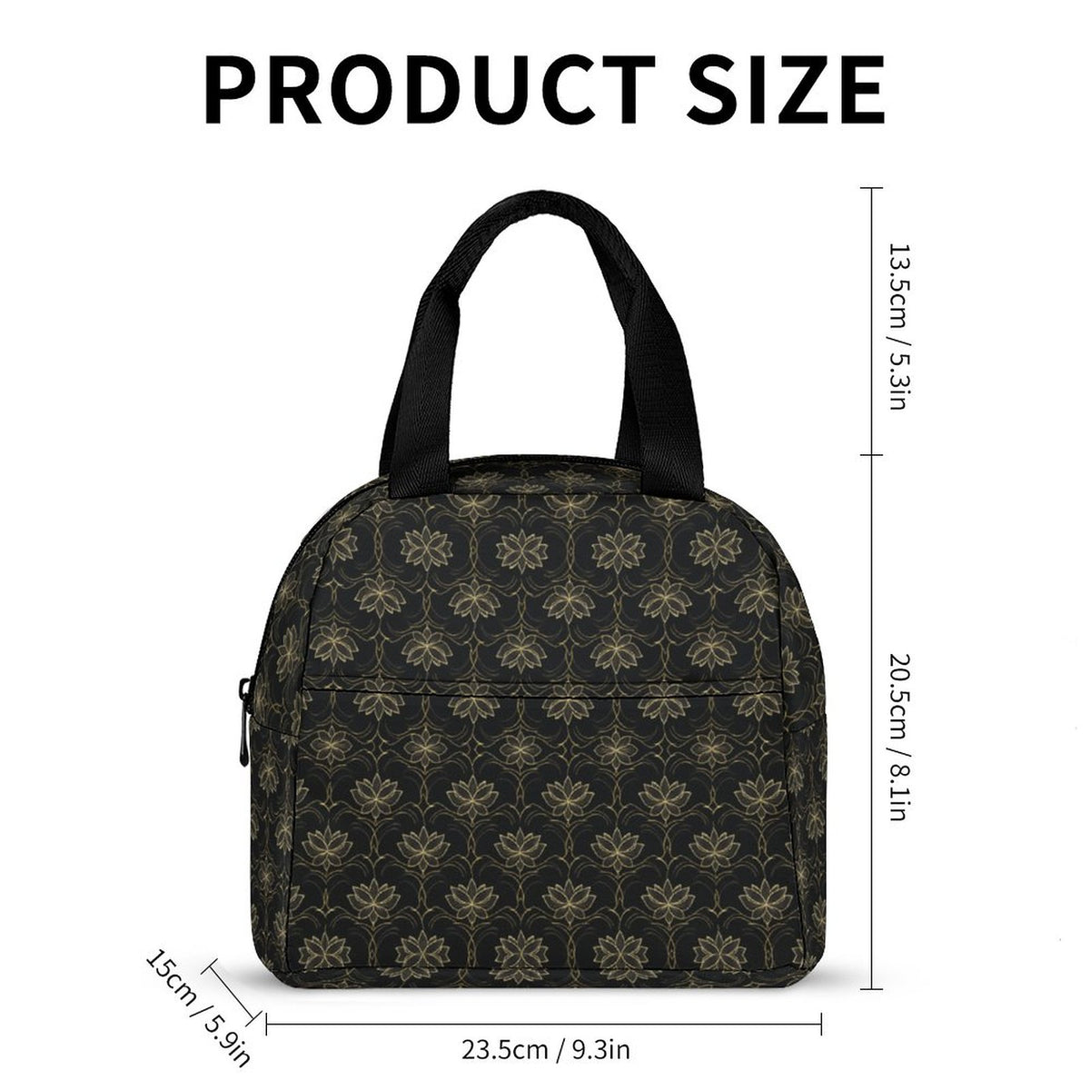 Insulated Lunch Bag with Pocket (All-Over Printing)