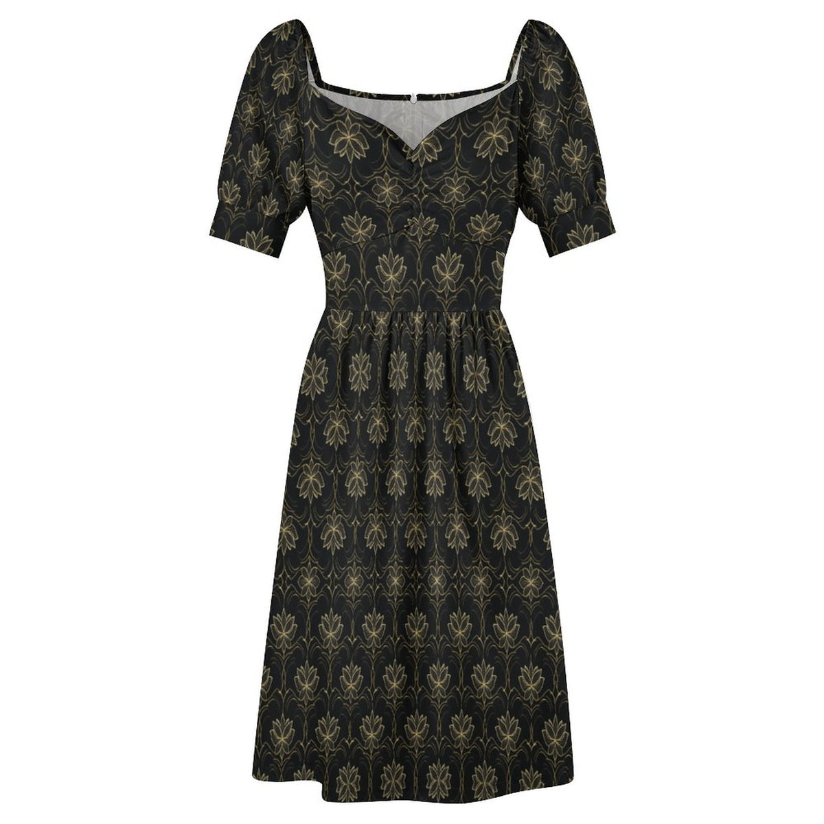 Short Sleeve V Neck Lovely Dress