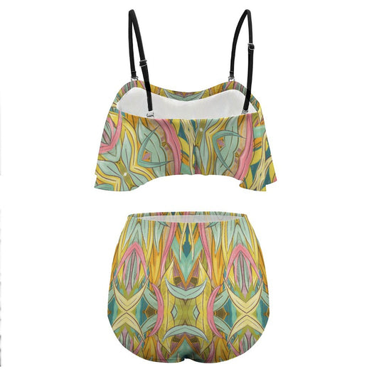 2-Piece Ruffle Tankini Swimsuit