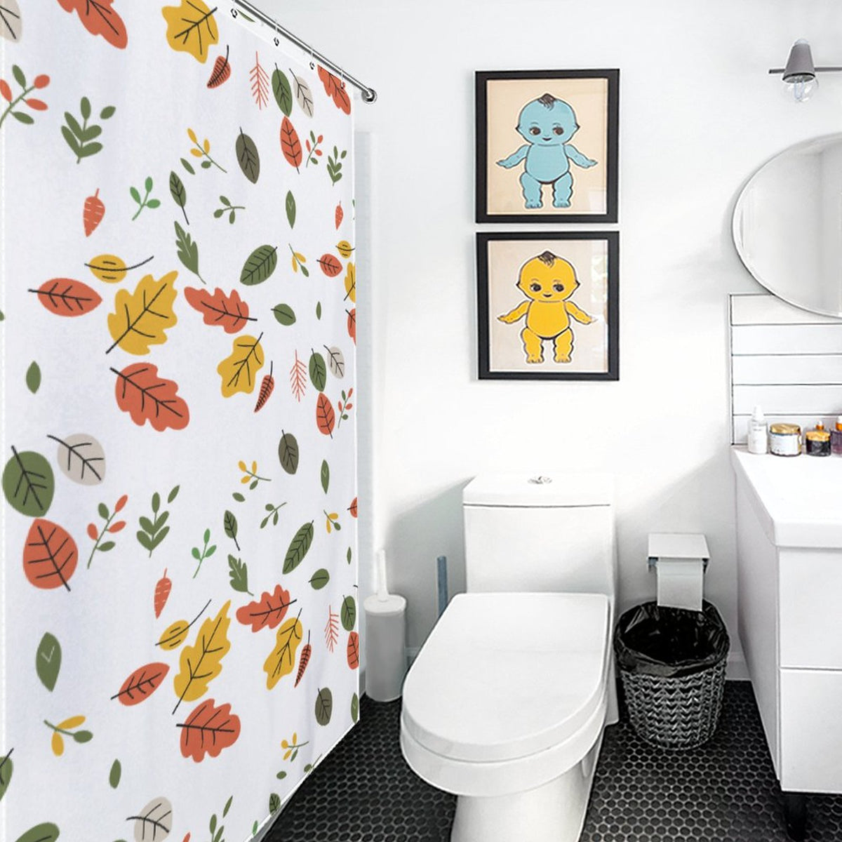 Fall leaves shower curtain